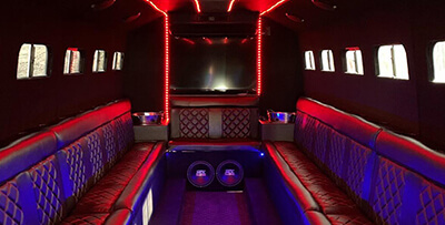 Spacious limo partyshu bus