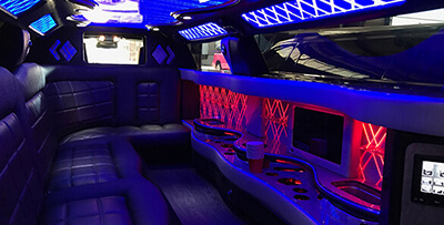 Boulder limo bus interior